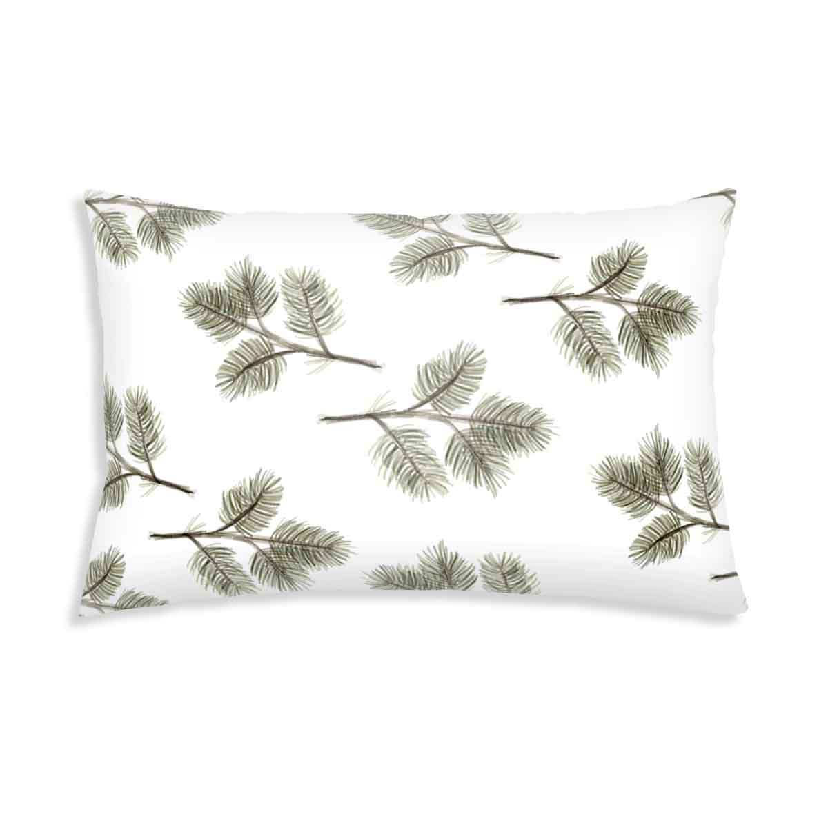 Almohada de salud blanca con ramas para adultos