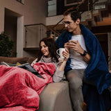 Manta terapéutica original - Manta con peso con funda para las 4 estaciones en rosa para adultos