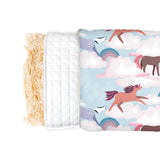 Almohada de salud con diseño de caballos para niños
