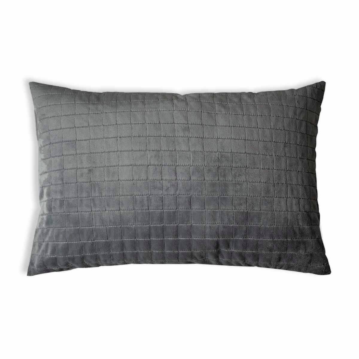 Almohada de salud con funda de 4 estaciones en gris grafito para adultos