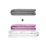 Manta terapéutica original - Juego de mantas con peso para adultos incluyendo 2 fundas a elegir