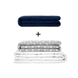 Manta terapéutica original - Juego de mantas con peso para adultos incluyendo 2 fundas a elegir