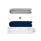 Manta terapéutica original - Juego de mantas con peso para adultos incluyendo 2 fundas a elegir