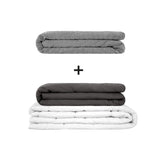 Manta terapéutica original - Juego de mantas con peso para adultos incluyendo 2 fundas a elegir