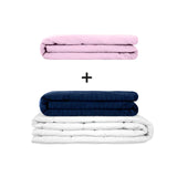 Manta terapéutica original - Juego de mantas con peso para adultos incluyendo 2 fundas a elegir