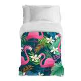 Manta terapéutica original - Funda de algodón Flamencos rosas