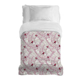 Manta terapéutica original - Funda de algodón con flores de cerezo y pájaros