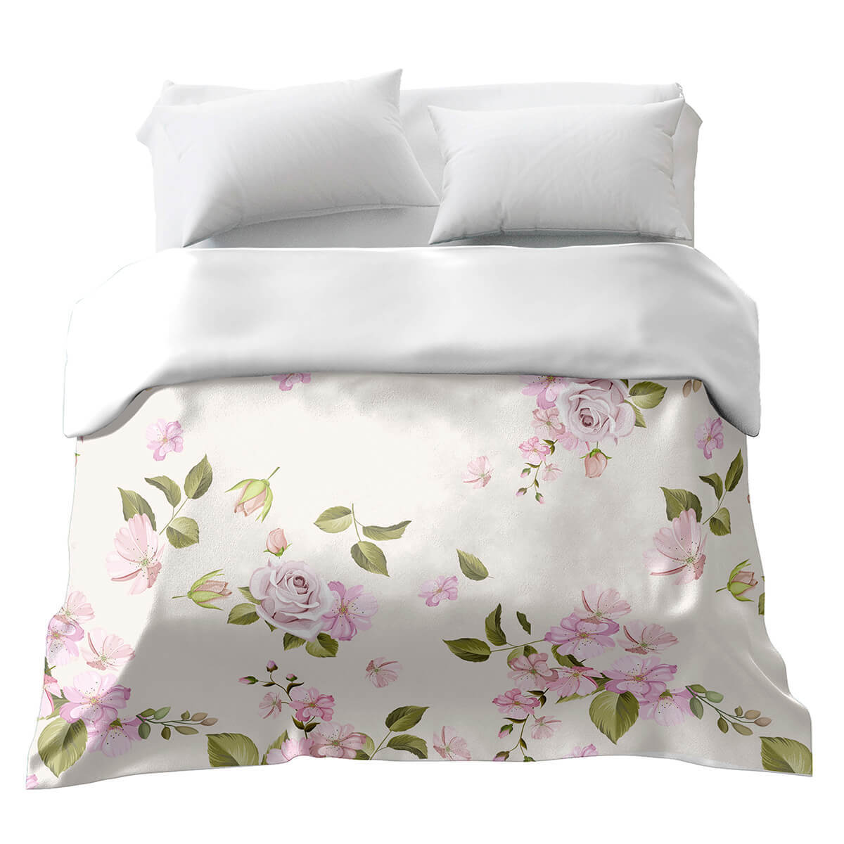 Manta terapéutica original - Funda de algodón Rosas románticas