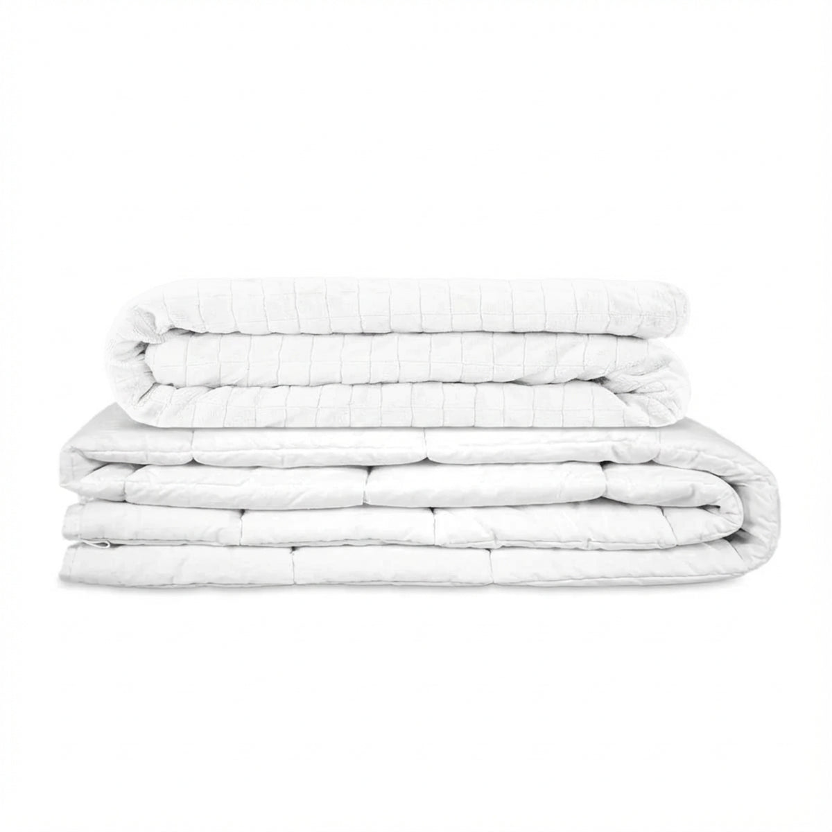 Manta terapéutica original - Manta con peso con funda para las 4 estaciones en verde abeto para adultos