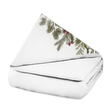 Manta terapéutica original - Funda de algodón en blanco con ramas