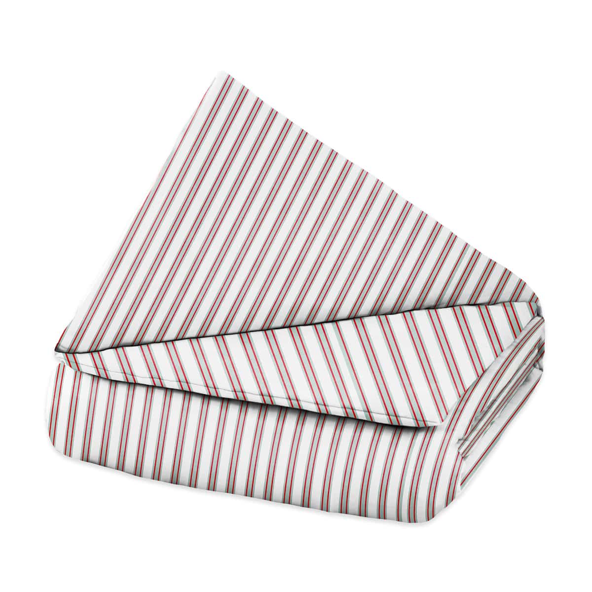 Manta terapéutica original - Funda de algodón en rojo verde a rayas