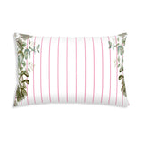 Almohada de salud blanca y roja con ramas para adultos