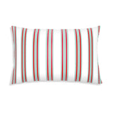 Almohada de salud a rayas roja y verde para adultos