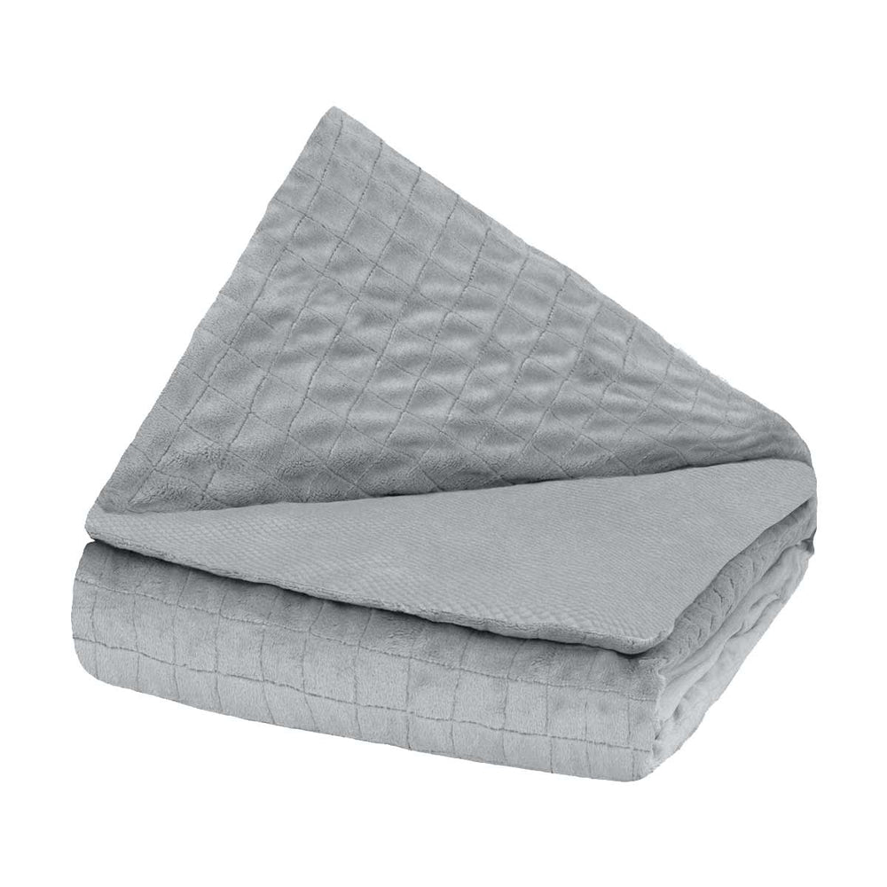 Manta terapéutica original - Manta con peso con funda para las 4 estaciones en gris para niños