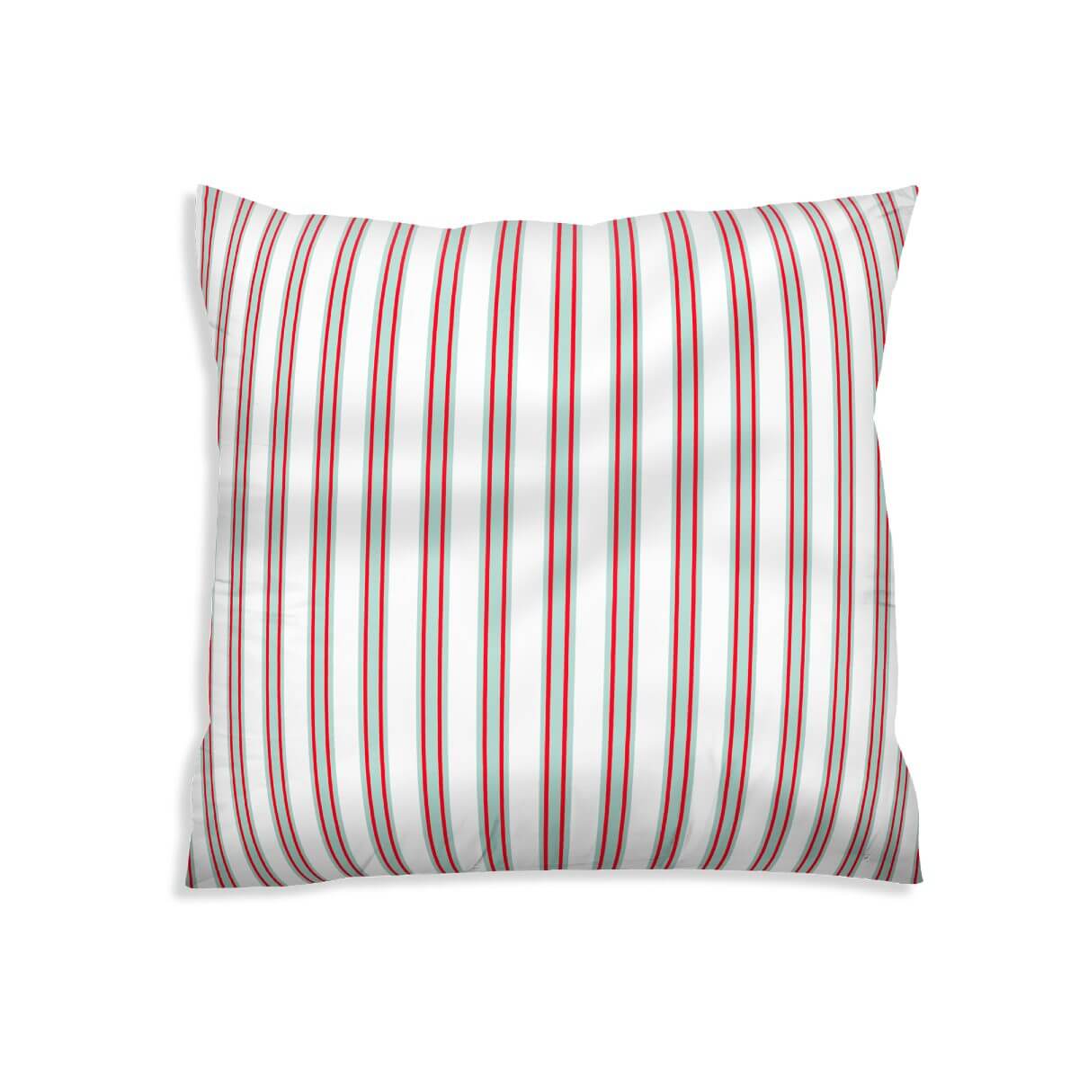 Almohada de salud a rayas roja y verde para adultos