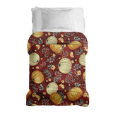 Manta terapéutica original - Funda de algodón roja con calabazas