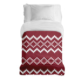 Manta terapéutica original - Funda de algodón con motivo navideño rojo