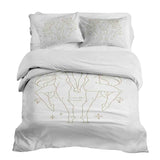 Juego de ropa de cama con manta terapéutica Estrella zodiacal Géminis