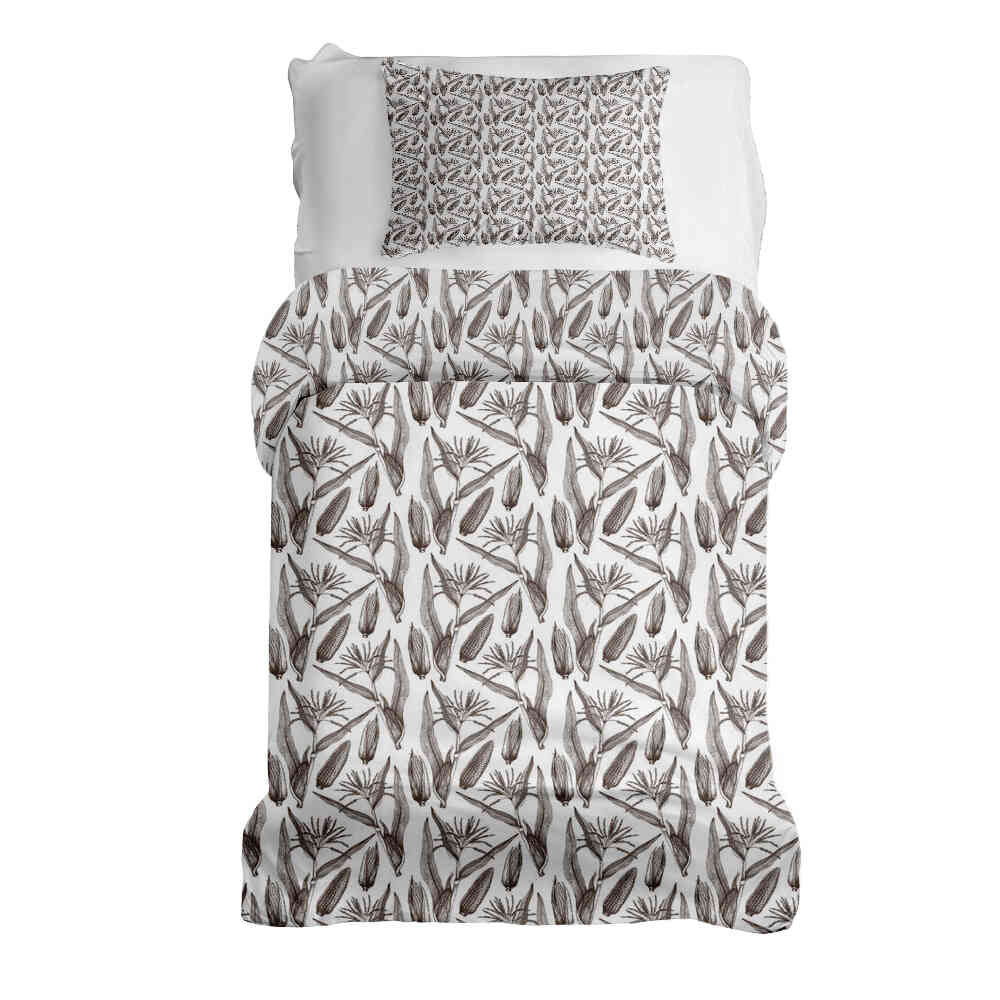 Juego de ropa de cama con manta terapéutica blanca con maíz