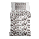 Set de ropa de cama con manta terapéutica blanca con maíz
