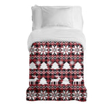 Manta terapéutica original - funda de algodón a cuadros con motivos navideños