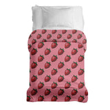 Manta terapéutica original - Funda de algodón rosa con fresas
