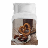 Manta terapéutica original - Funda de algodón con pretzels
