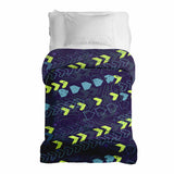 Manta terapéutica original - Funda de algodón azul oscuro con flechas