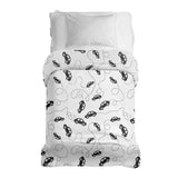 Manta terapéutica original - Funda de algodón con coches negros