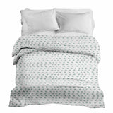 Manta terapéutica original - Funda de algodón blanca con cruces verdes