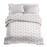 Set de ropa de cama para terapia con fundas blancas y bastones de caramelo