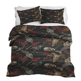 Set de ropa de cama con manta terapéutica Halloween esqueleto