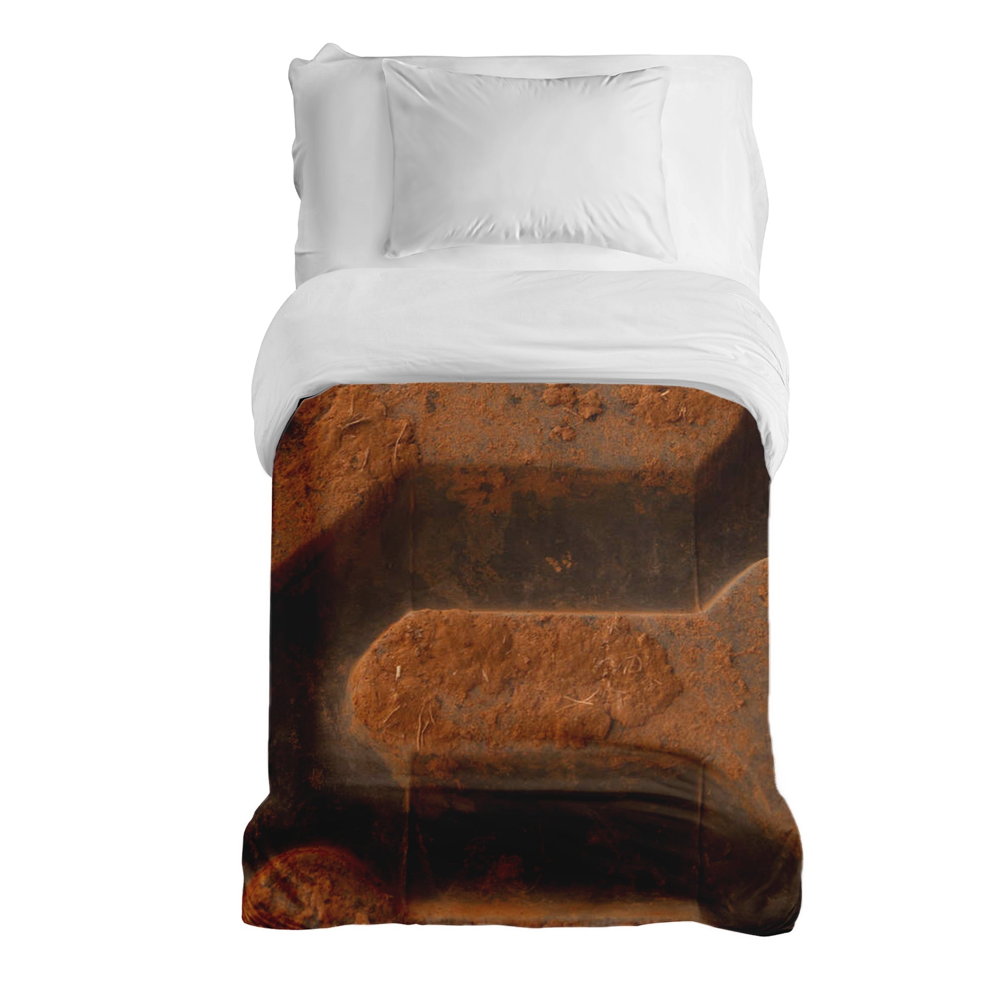 Manta terapéutica original - Funda de algodón Tierra marrón