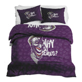 Set de ropa de cama con manta terapéutica lila Why So Serious?