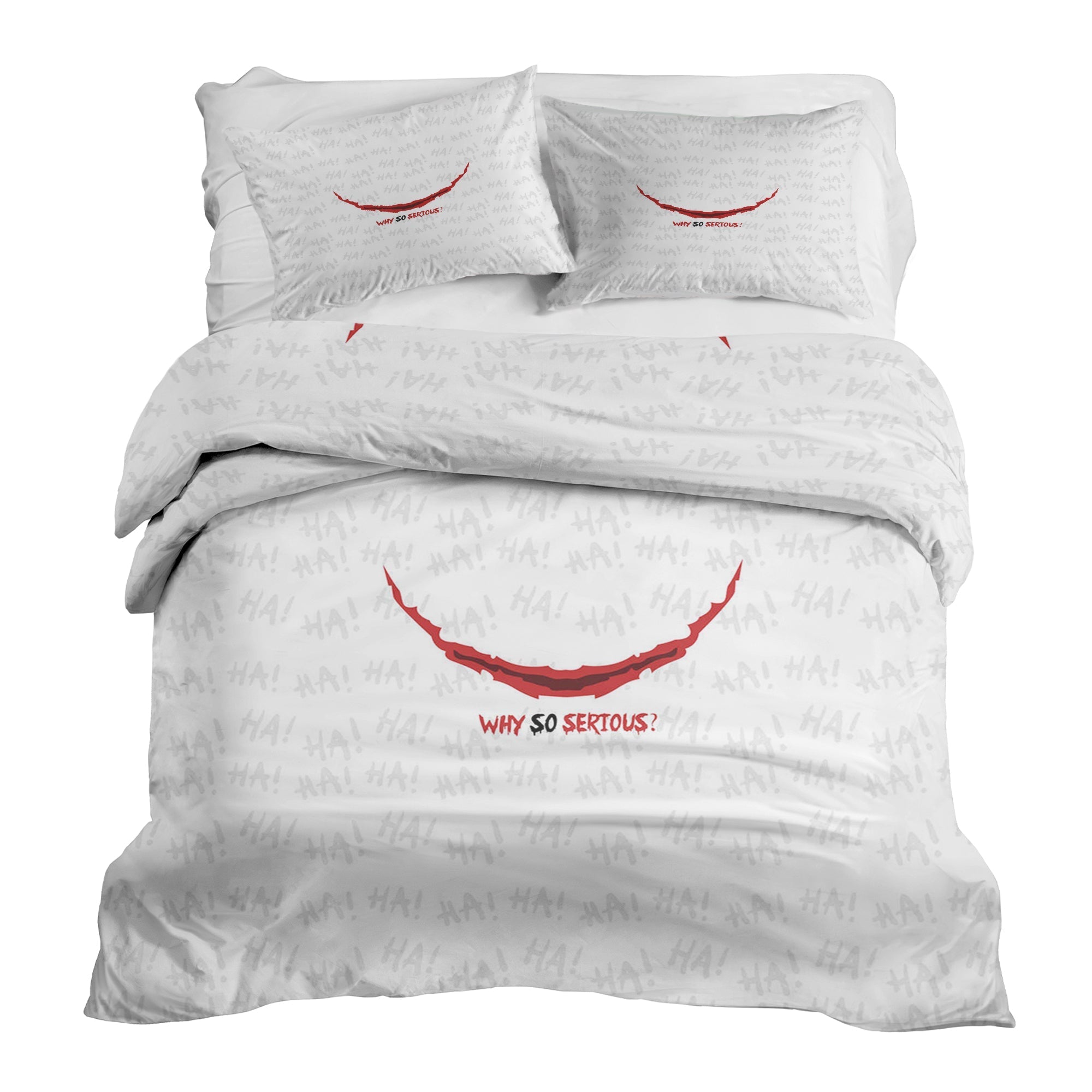 Set de ropa de cama con manta terapéutica blanca ¿Por qué tan serio?