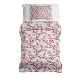 Set de ropa de cama con manta terapéutica flor de cerezo japonesa
