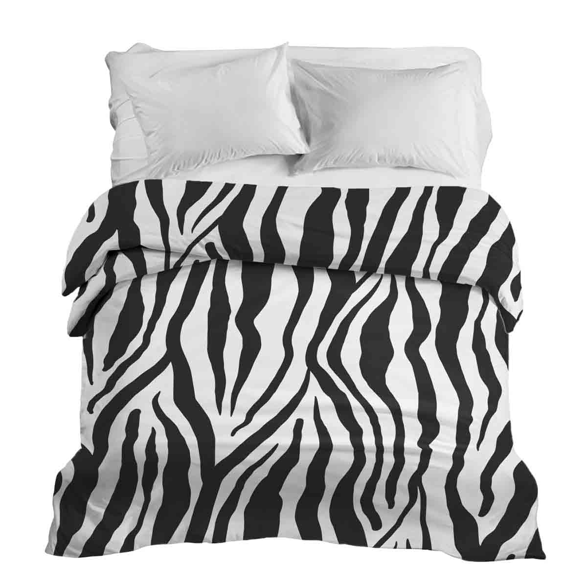 Manta terapéutica original - Funda de algodón con estampado de cebra