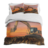 Juego de ropa de cama con manta terapéutica Tractor al amanecer