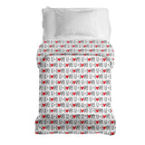 Manta terapéutica original - Funda de algodón blanca Love U