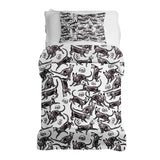 Set de ropa de cama con manta terapéutica Halloween Gato