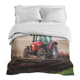 Manta terapéutica original - Funda de algodón con gran tractor