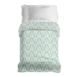 Manta terapéutica original - Funda de algodón verde con abetos
