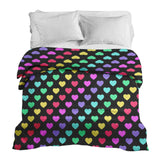 Manta terapéutica original - Funda de algodón con corazones de colores
