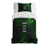 Set de ropa de cama con manta terapéutica verde Looks Like