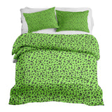 Juego de ropa de cama para terapia en verde claro con signo de interrogación