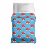 Manta terapéutica original - Funda de algodón azul claro con Pokemon