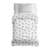 Juego de ropa de cama de mantas terapéuticas blancas con pendientes bohemios