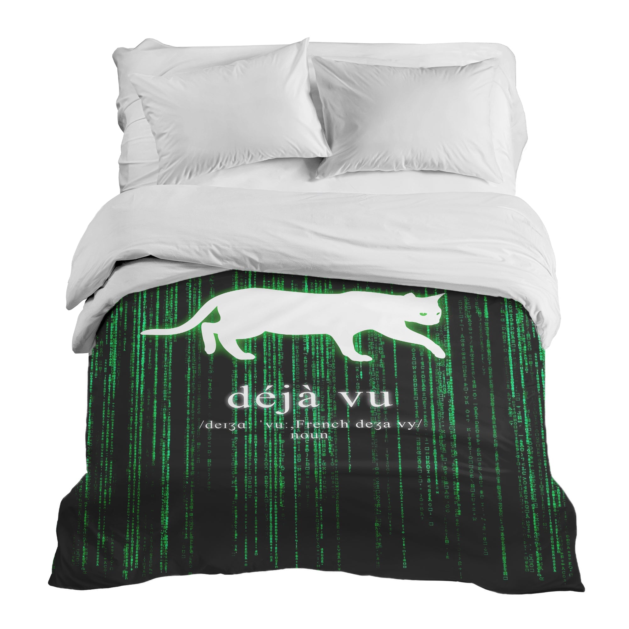 Manta terapéutica original - Funda de algodón verde Déjà-Vu