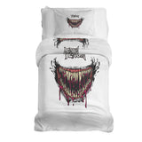 Set de ropa de cama con manta terapéutica blanca Venom