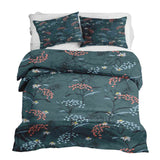 Juego de ropa de cama con manta terapéutica Flores de primavera